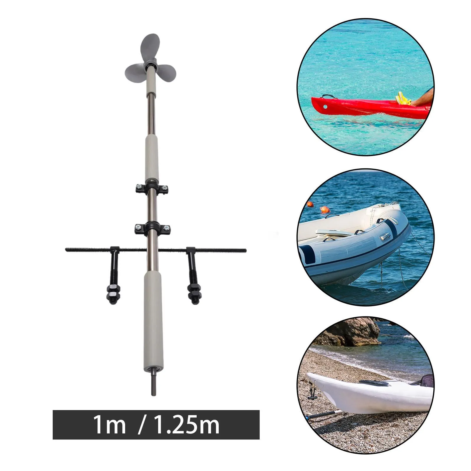 

1M/1.25M Electric Drill Manual Propeller Repair Tool Hand Cranked Boat Hand Propeller Handheld Outboard Motor Accessories