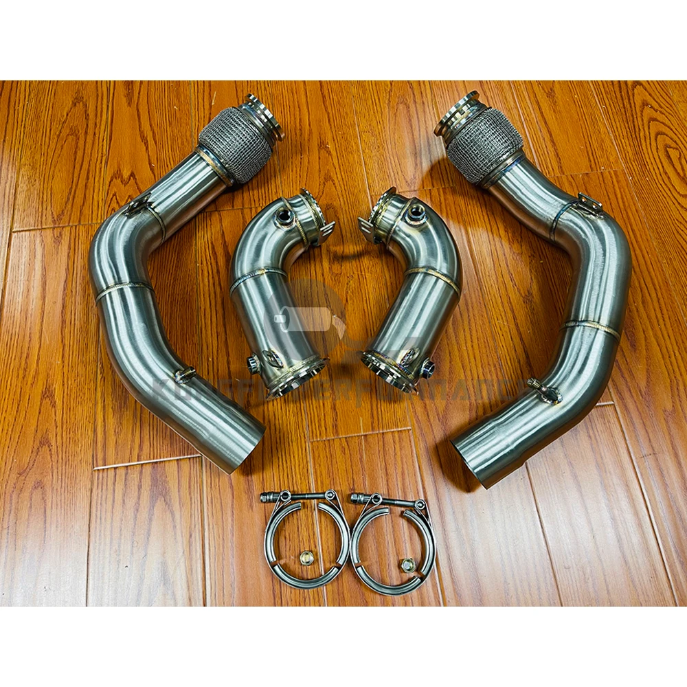 

KUNGFU PERFORMANCE 3.5'' SS304 High Flow Decat Downpipes For F96 X6M F95 X5M 4.4 Twin Turbo 2020+