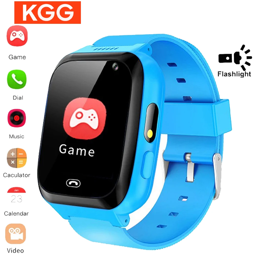 Kids Smart Watch Video/Music Player Flashlights Calculator Alarm Clock  Touch Screen Toy With Camera Games Smartwatch Children