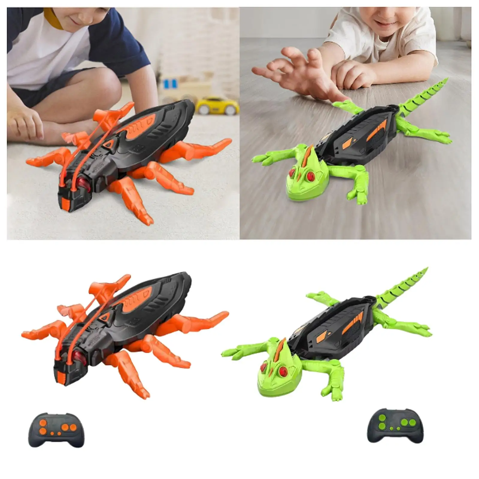 壁を登るロボットヤモリのおもちゃ、充電式リモコン付きトカゲ、壁、ガラス、天井に登るLEDライト付き、子供向けのいたずら用