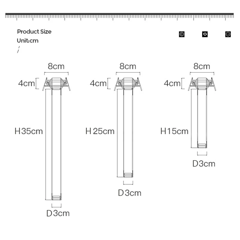 Led Ceiling Recessed Point Lamp Angle Rotating 5w Ceiling Light For Indoor Exhibition Hall Kitchen Bedroom Tv Background Light