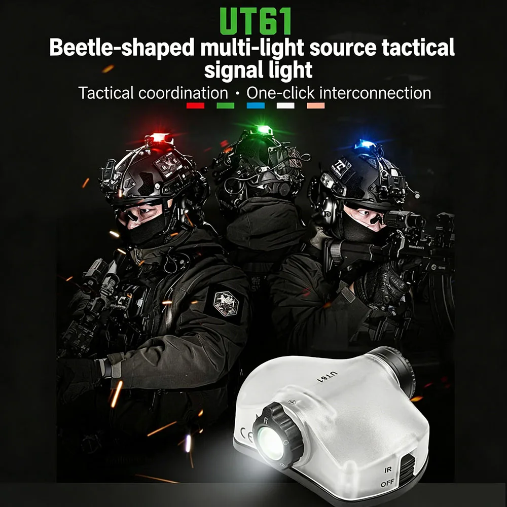 Multi-Light Tactical Helmet Lamp 11 Adjustable Lighting Modes Emergency for Military Patrol Hunting Law Enforcement Missions
