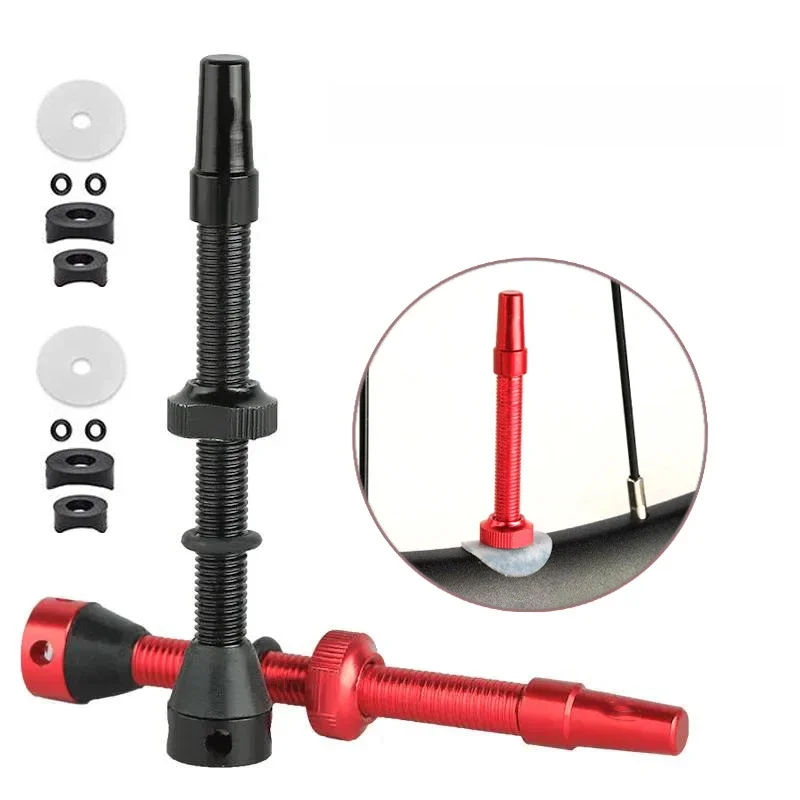 AliExpress 1Pair 44/60mm Bicycle Presta Valve-Aluminum Alloy Valve-For Tubeless Road/MTB/Gravel Bike Uses Valve