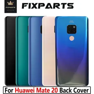 Bilashmart Huawei Mate 20 Battery Cover Glass Rear Housing Door Panel Replacement Parts HMA L09 HMA L29 Back Cover With Lens