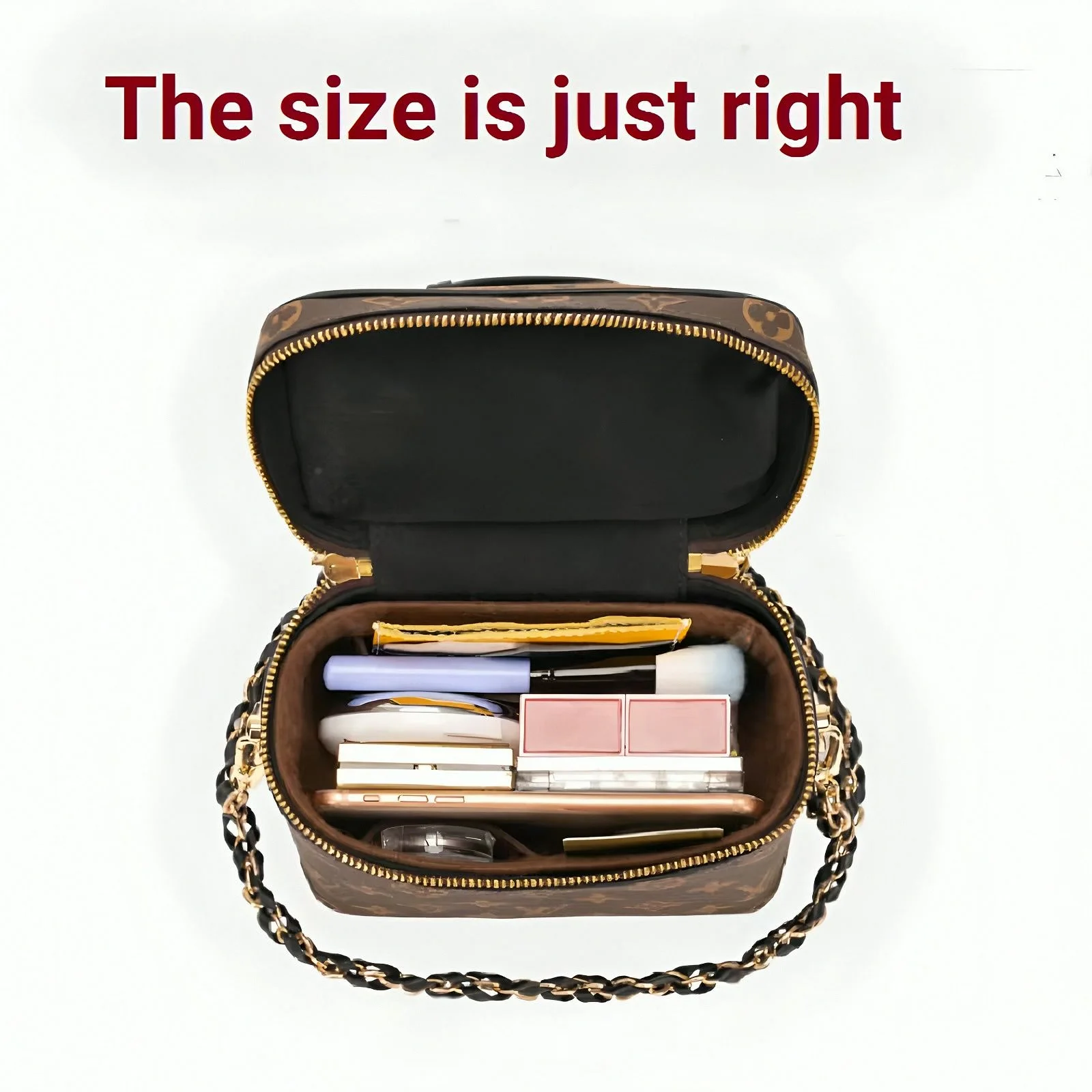 Multi Compartment Felt Handbag Organizer Insert Purse Liner Divider Bag Shaper Inner Storage Liner