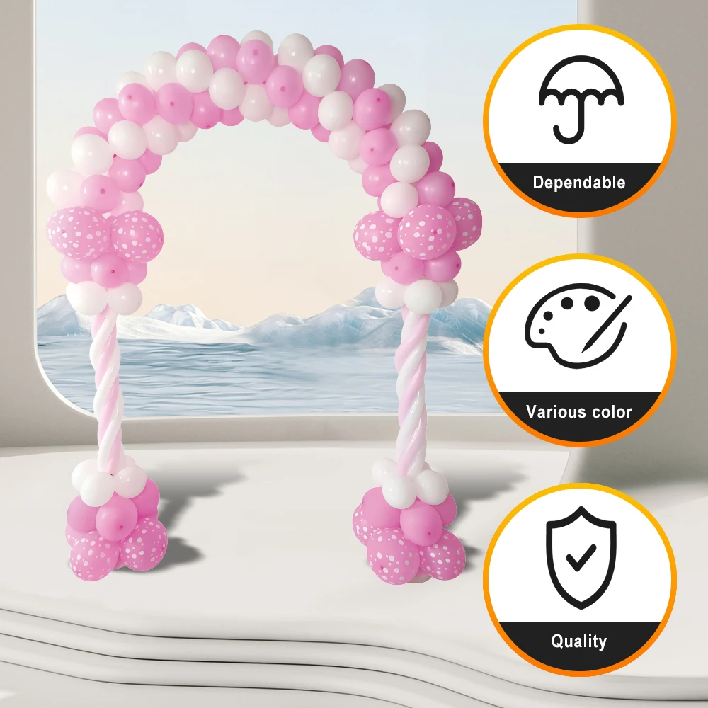 Pink Balloon Arch Kit Party Decoration Set for Creating Beautiful Balloon Arches Perfect for Event Entrances