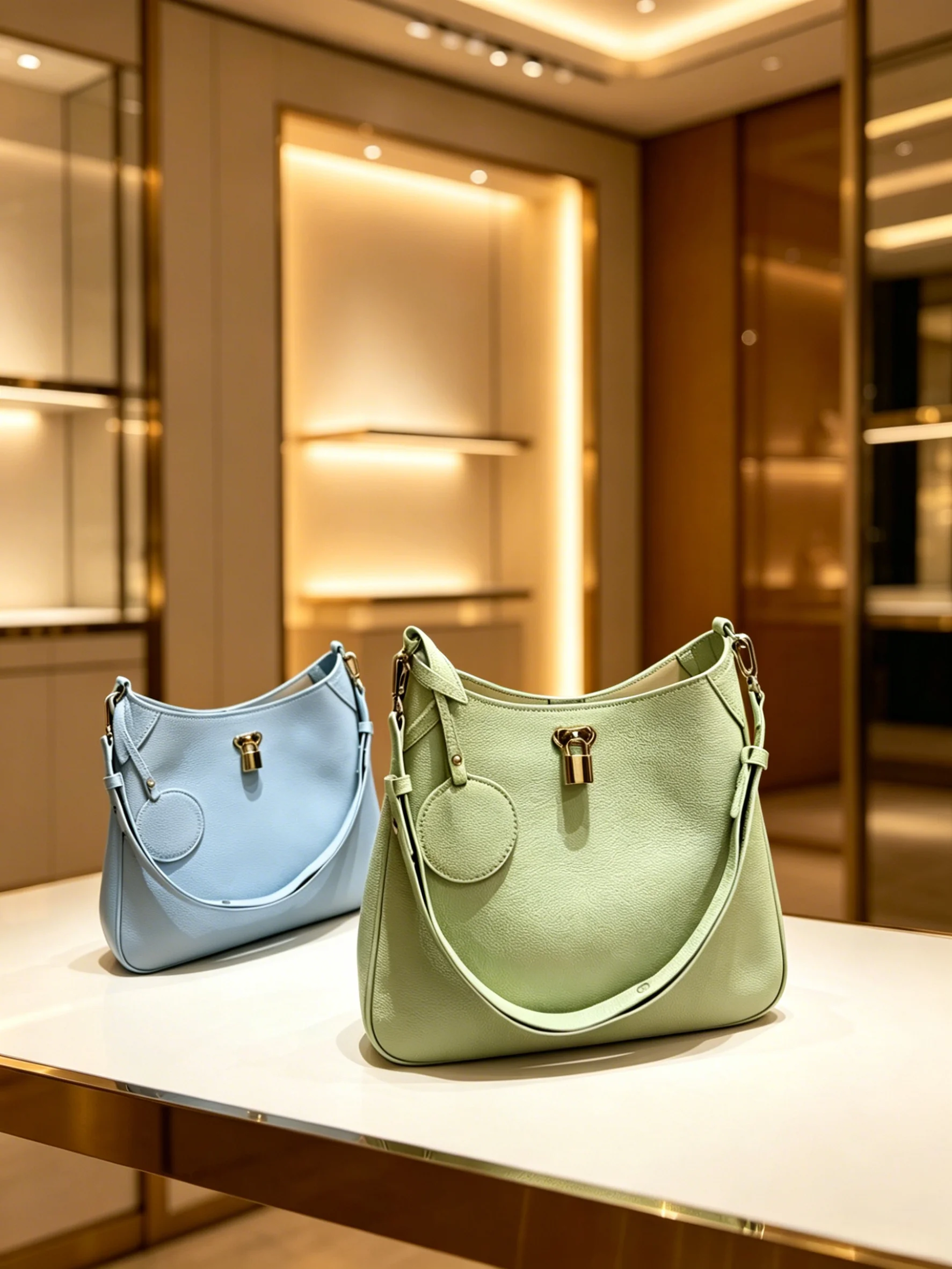 

2026 Women's New Simple Tote Bag Large Capacity Portable Lock Handbag No Box 31X28cm ZX8948