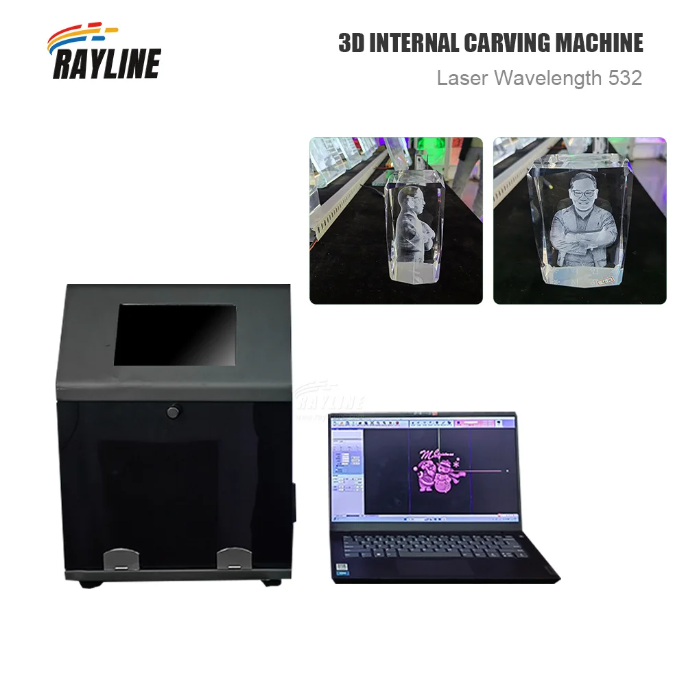 Glass Crystal Internal Engraving Machine 3d Laser Engraving Glass Block Equipment for 3d Engraving in Glass