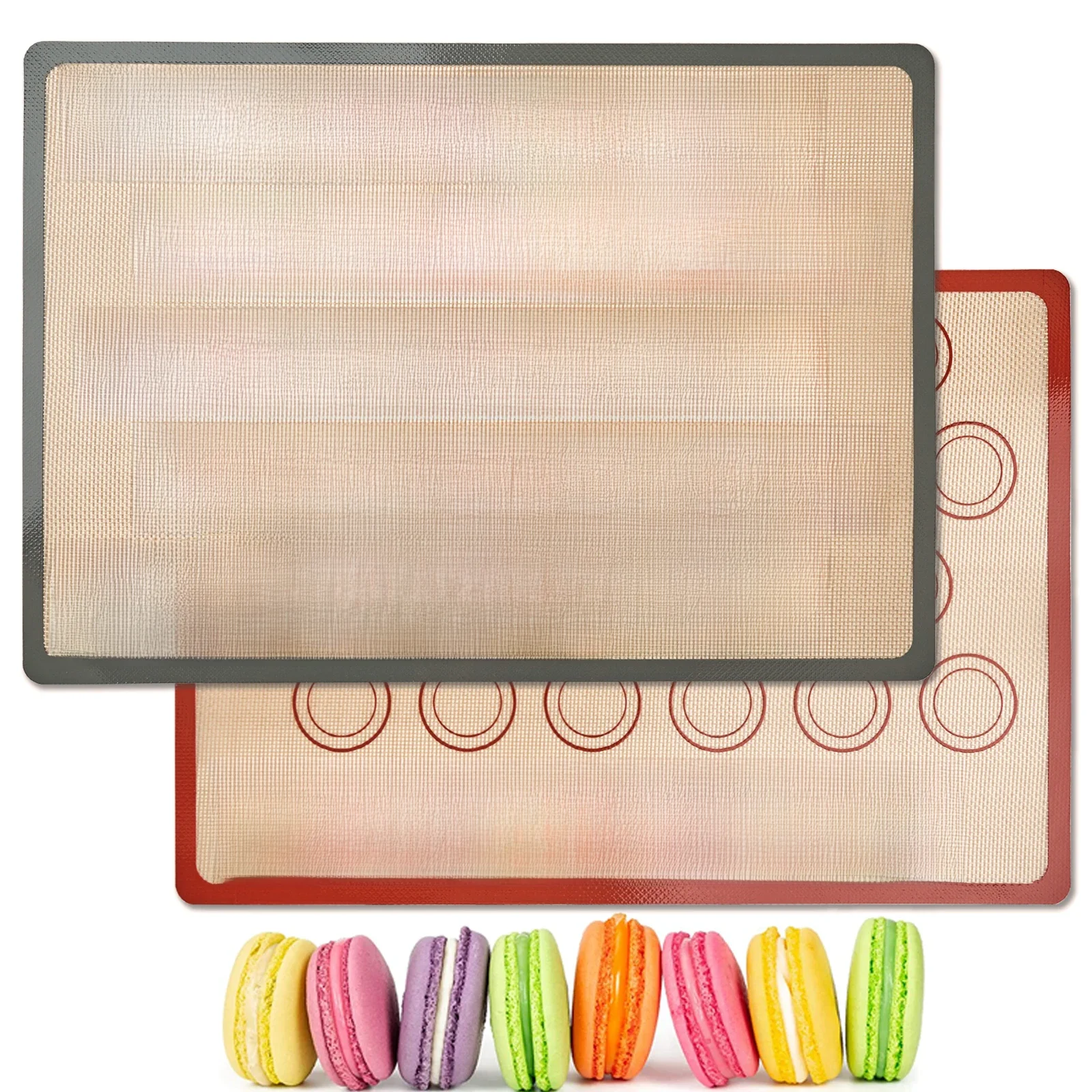 Tapis de cuisson en Silicone pour four, revêtement de feuilles d'ustensiles de cuisson antiadhésifs réutilisables et résistants à la chaleur, outils de cuisson pour pain Macaron à biscuits 1 pièce