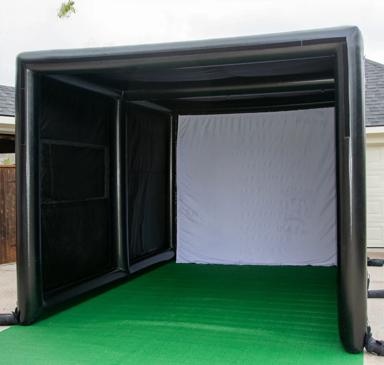 Simulador de Golf inflable portátil, columpio de práctica con cortina, jaula de entrenamiento de Golf, tienda de tiro para deportes al aire libre