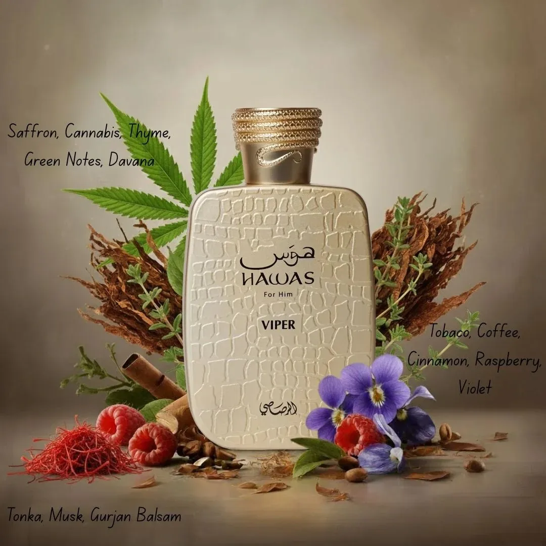 

Rasasi Hawas Viper For Him Men's Eau de Parfum 100ml Woody Spicy Fragrance