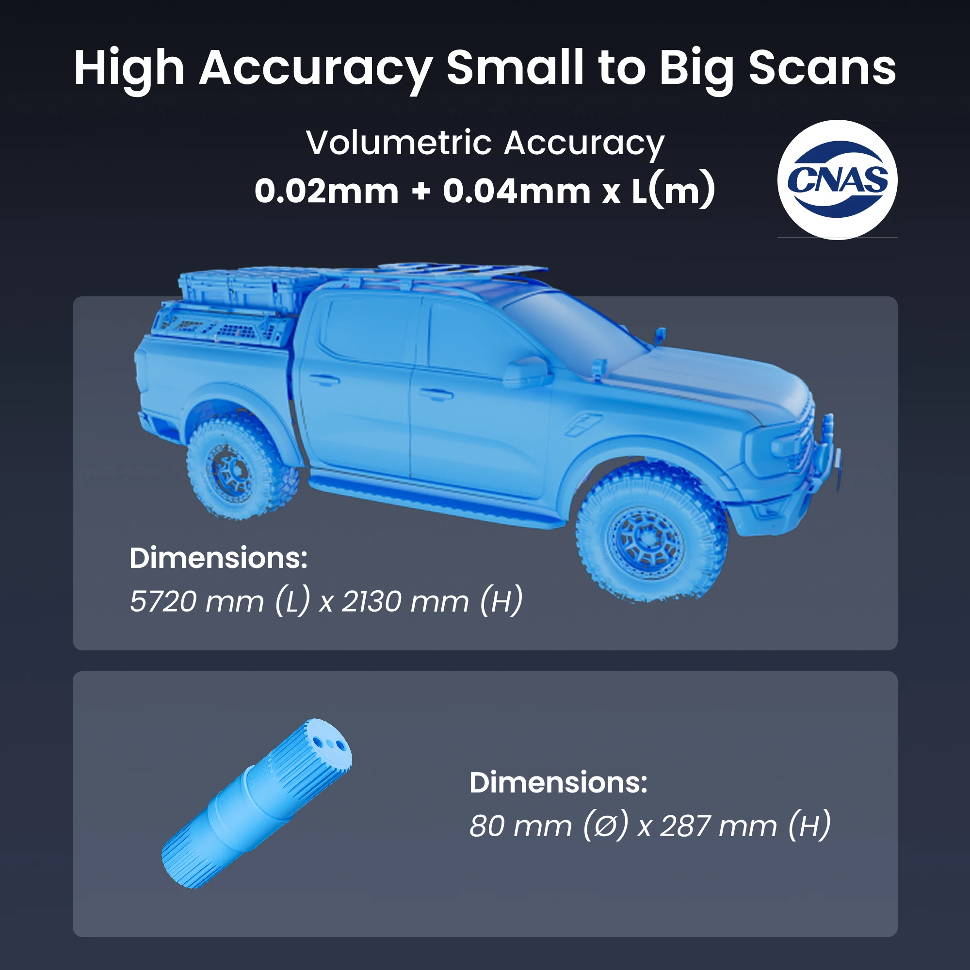 Revopoint Trackit 3D الماسح الضوئي تتبع بصري لعلامات خالية 30 خطًا متقاطعًا ماسح ليزر أزرق لـ CAD وقياس المسح الضوئي المحمول #5