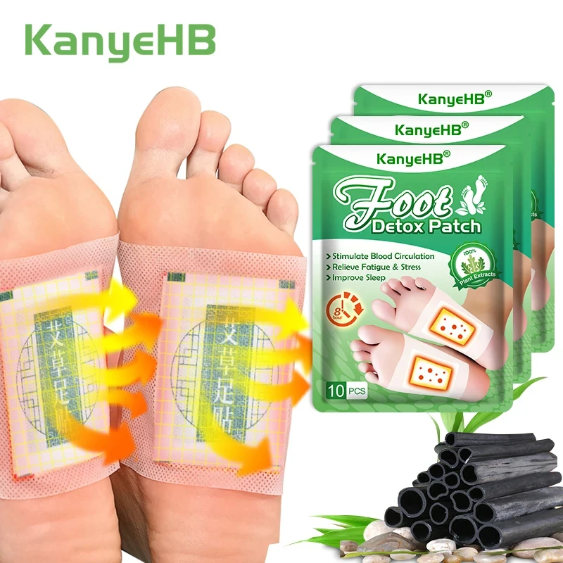 30/20/10Pcs Detox Foot patch Natural Foot Care patch strumento di disintossicazione antistress migliora la disintossicazione dimagrante della pelle del sonno