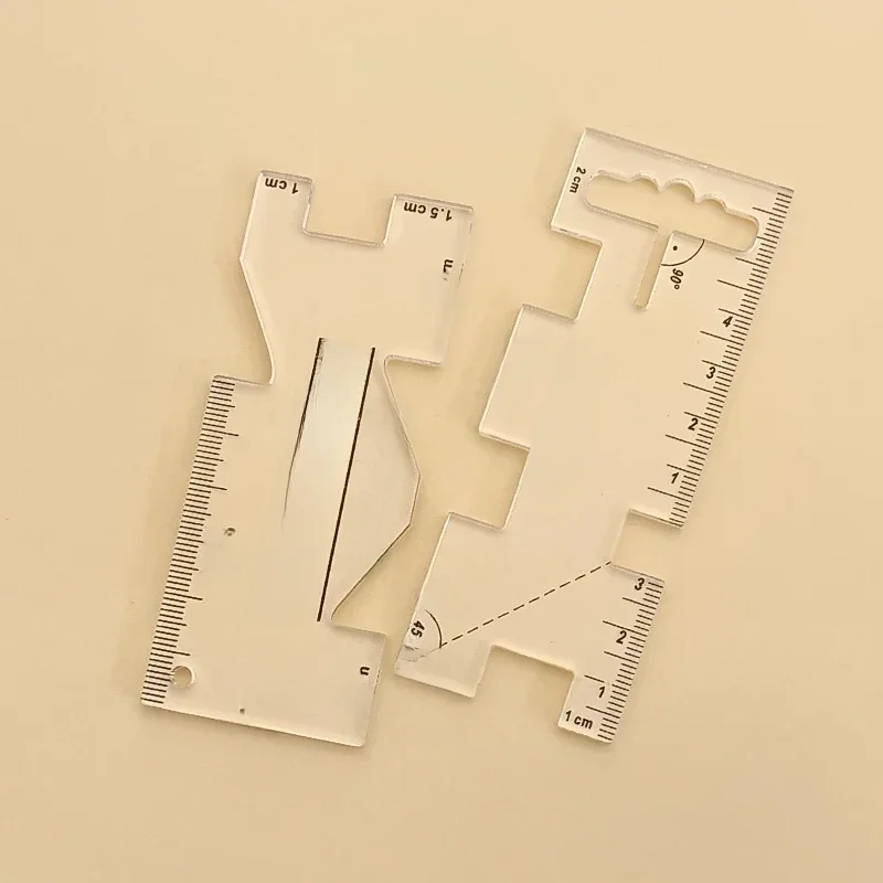 2/1szt Precyzyjny miernik do pomiaru szwów Akrylowa linijka do pikowania Szablon linijki do szycia DIY Patchwork Szycie Rzemiosło Akcesoria Narzędzia — zdjęcie 2
