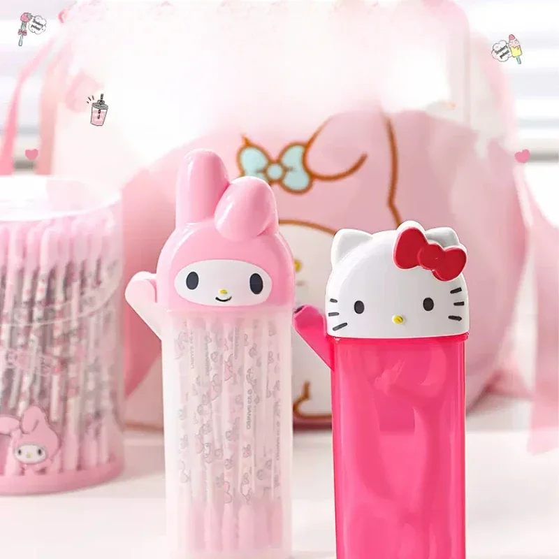 Aufbewahrungsbox Melody Hello Kitty Wattestäbchen Niedlicher Sanrio Anime Charakter Zahnstocher
