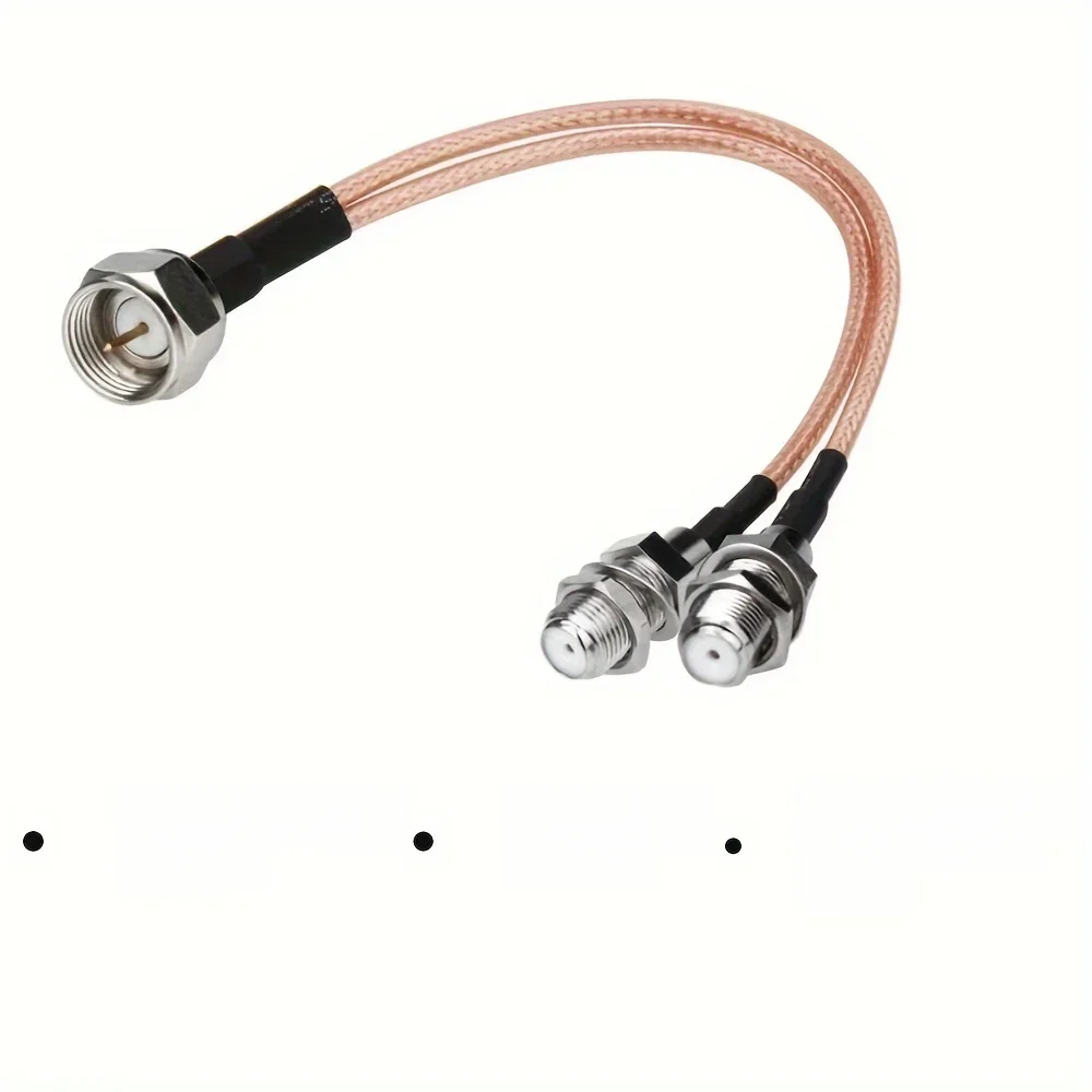 Câble coaxial de type F RG6, 75Ohm, antenne TV, répartiteur 3 voies, adaptateur RFAdapter F mâle à F femelle, câble coaxial pour touristes, RG316