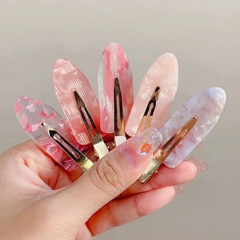 2-4szt Cherry Pink Seamless Edge Clip Women Girl Sweet Beauty No Bend Hair Side Clip Duckbill Clip Bangs Hairpin Narzędzie do stylizacji włosów — zdjęcie 2