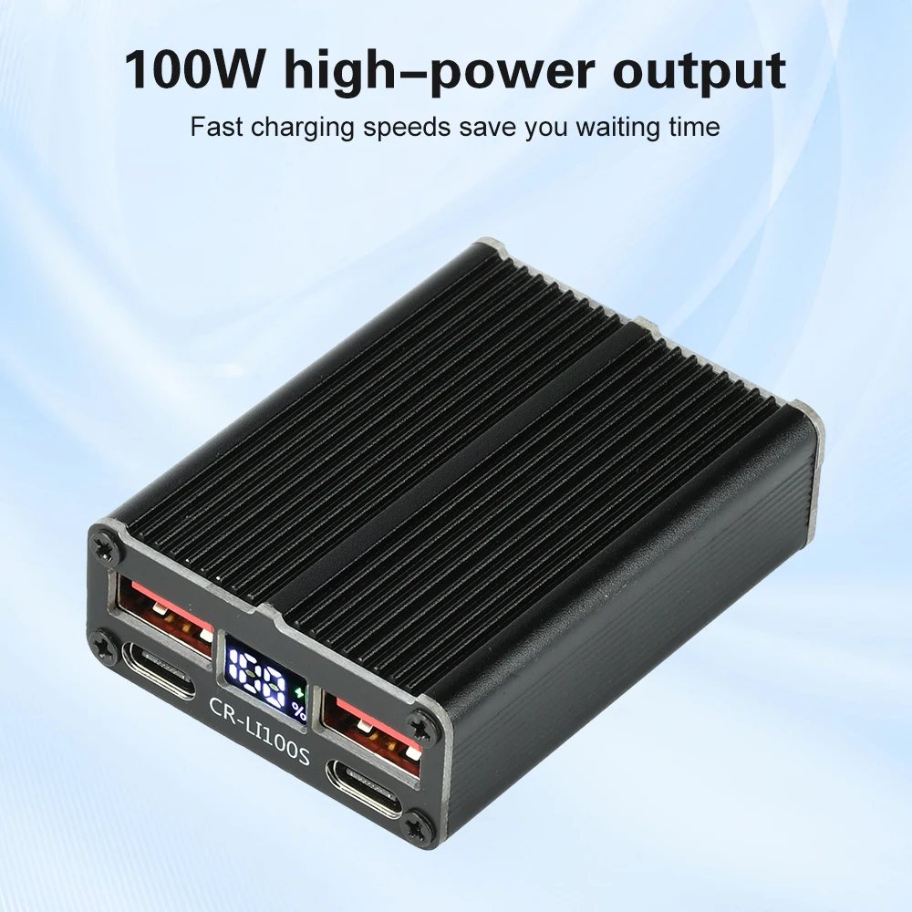 2-7S 100W Fast Charging Module Backup Power DIY Mainboard TYPE-C USB XT60 XT30 Compatible with Lithium Iron Phosphate Batteries