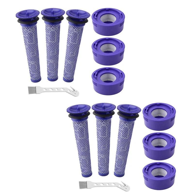 Voor Dyson V7 V8 Draadloze Stofzuigers Vervanging Voorfilter en Post-Filter + HEPA Post-Filter Kit accessoires 3Sets - afbeelding 1