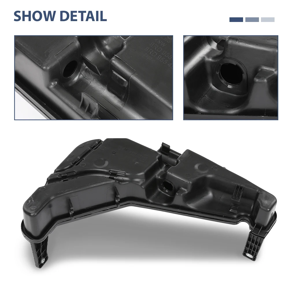 Serbatoio serbatoio bottiglia lavavetri 8R0-955-453-D adatto per Audi Q5 2009-2017 Nero Durevole Robusto Forte Interni auto