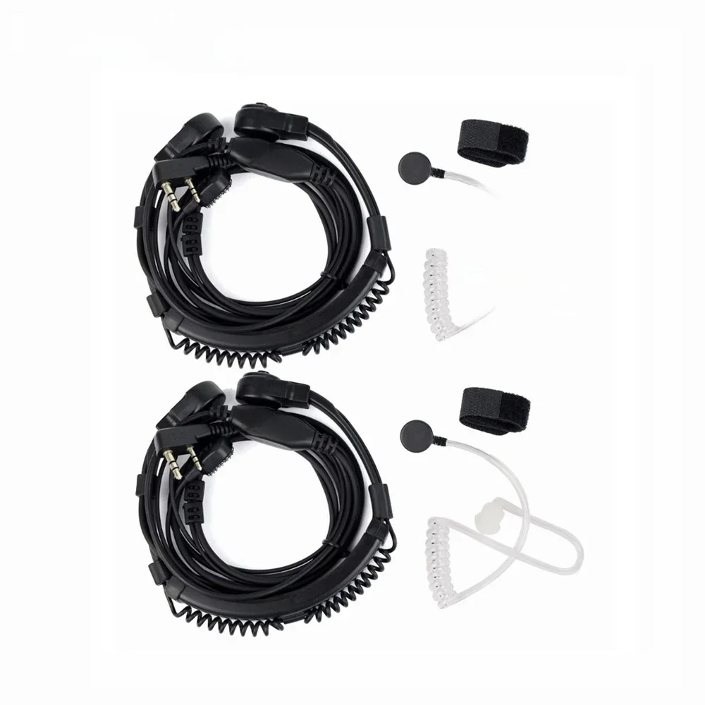 Retevis ETK002 RT3S Słuchawka Walkie Talkie 2 szt. Mikrofon Gęsia Łabędź Zestaw Słuchawkowy Komunikacja Radiowa do Baofeng UV-5R BF-88E RT622 H777 TYT — zdjęcie 2