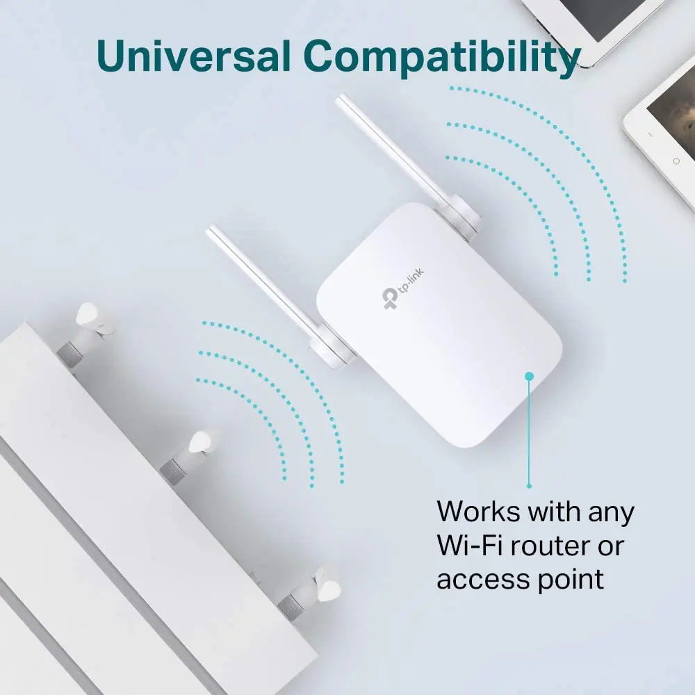 TP LINK TL-WA855RE 300Mbps Wi-Fi Range Extender 2.4 Ghz With 2 External Antennas tp link router