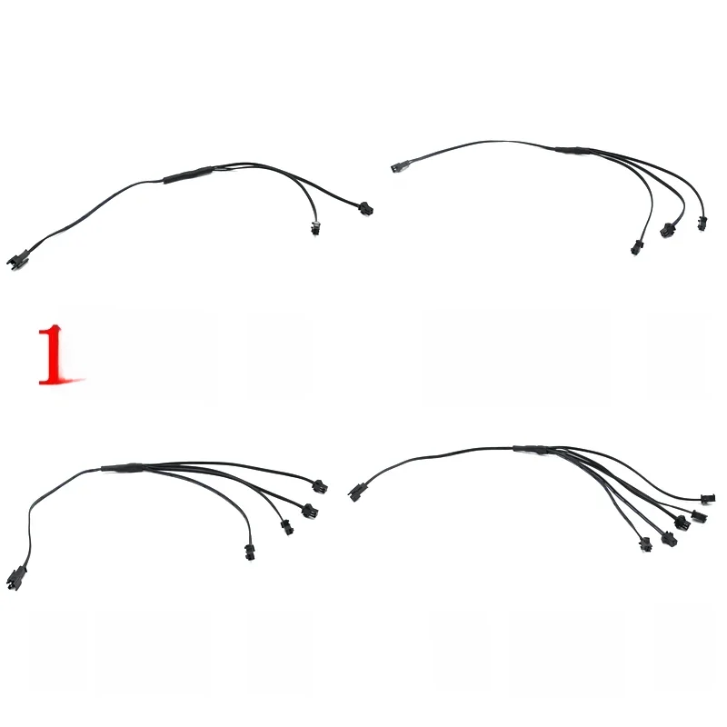 Connecteur séparateur 1 à 2/3/4/5 pour fil EL, lumière électroluminescente connectée avec câble inverseur, câblage de lumière néon LED
