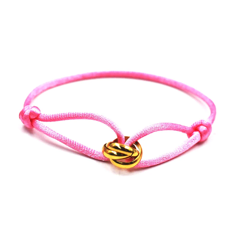 Luxuriöses Unisex-Armband, 3, Metallschnalle, Handkette, verstellbares Herren-Seil-Armband für Damen, Schmuck, Geschenke