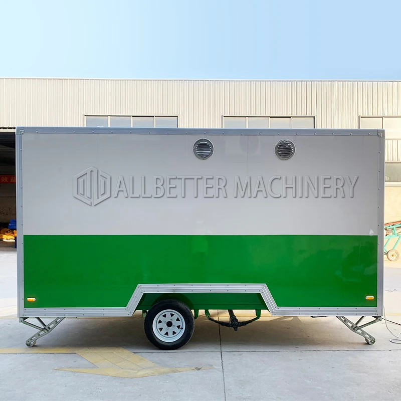 Allbetter Best Selling AU Standard Concession Trailer with Grill Fryer pizza Taco Cart Cheap Mobile Food Trailer Price for Sale