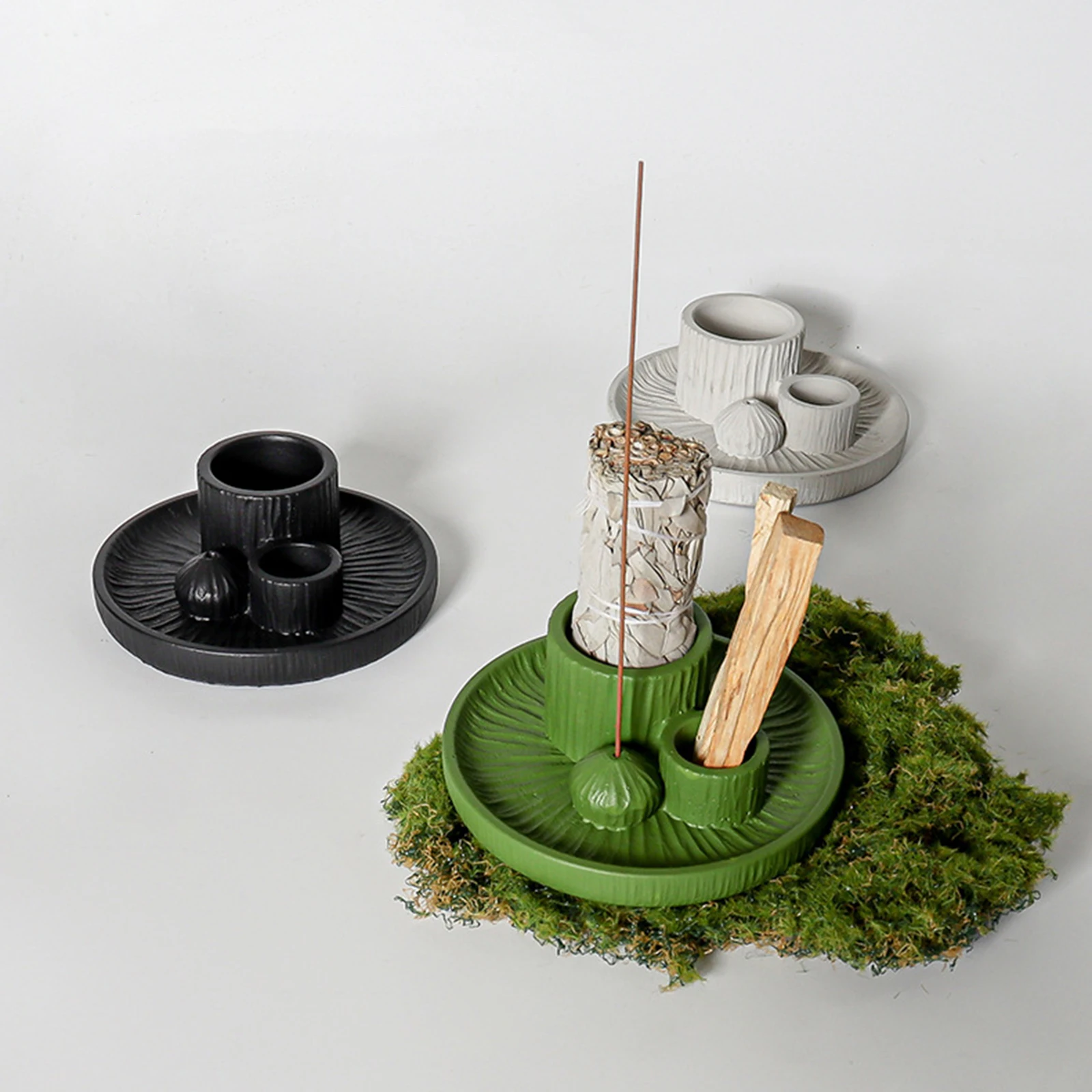 Incense Burner Holder Incense Stick Holder Desktop Ornament Burner Easy to Clean  for Living Room Yoga SPA Housewarming Gift