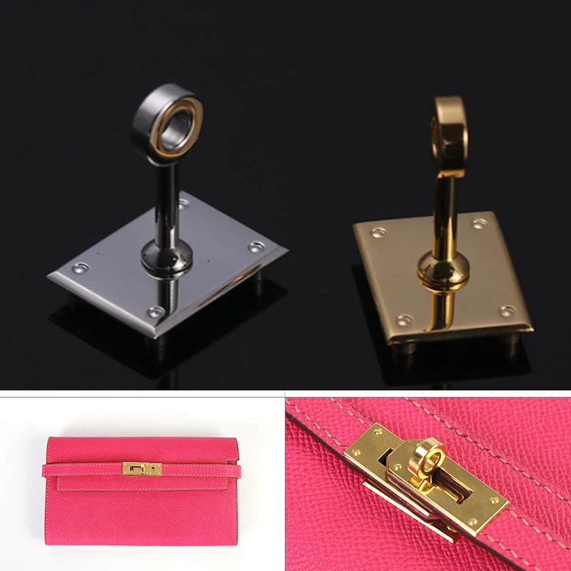 WUTA 100% Stainless Steel Clasp Turn Twist Lock Bucket Bag Lock Accessories Key Insert Lock DIY Leather Craft Handbag Bracelet