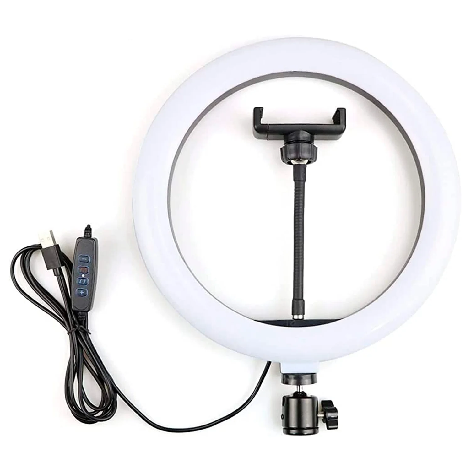 Full Ring Light Kit 13 Inch 33cm With Tripod 1.80m LED Ring Light With Mobile Phone Holder Selfie Streaming Recorder