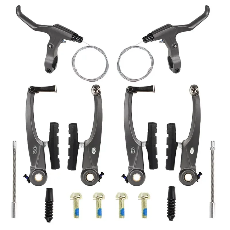 AliExpress chooee CHOOEE MTB Bicycle V Brake Caliper Lever Set Liner Pull Road Mountain Bike V Brakes Calipers Gray