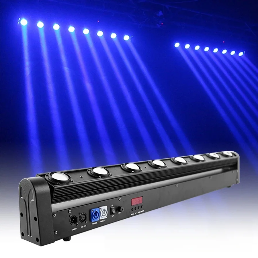 Led 8x12w RGBW Strip Beam 4in1 Moving Head Podiumverlichting Geschikt voor Bar, DJ, Disco, Feest, Nachtclub, Dansvloer, Bruiloft - afbeelding 2