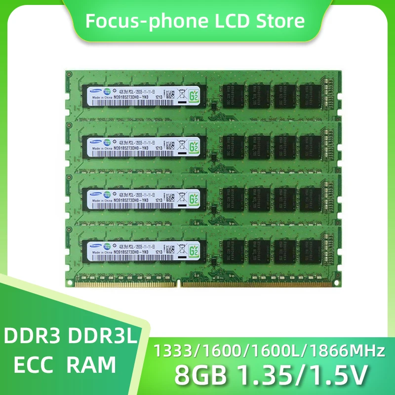 memoria 1333 14900e 10600e 1600 v 1866 v ecc da estacao de trabalho da memoria pc312800e mhz 135 mhz 15 mhz do servidor de samsung ddr3 8gb ram sem buffer 01