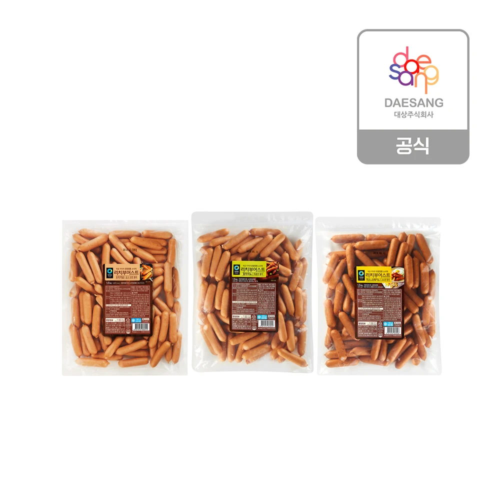 [DAESANG] Cheongjungwon-rich Weurst 1.5kg 3 Jong-Taek 2/sausage, ham, sausage (to be released after jalapeno taste 27 days)