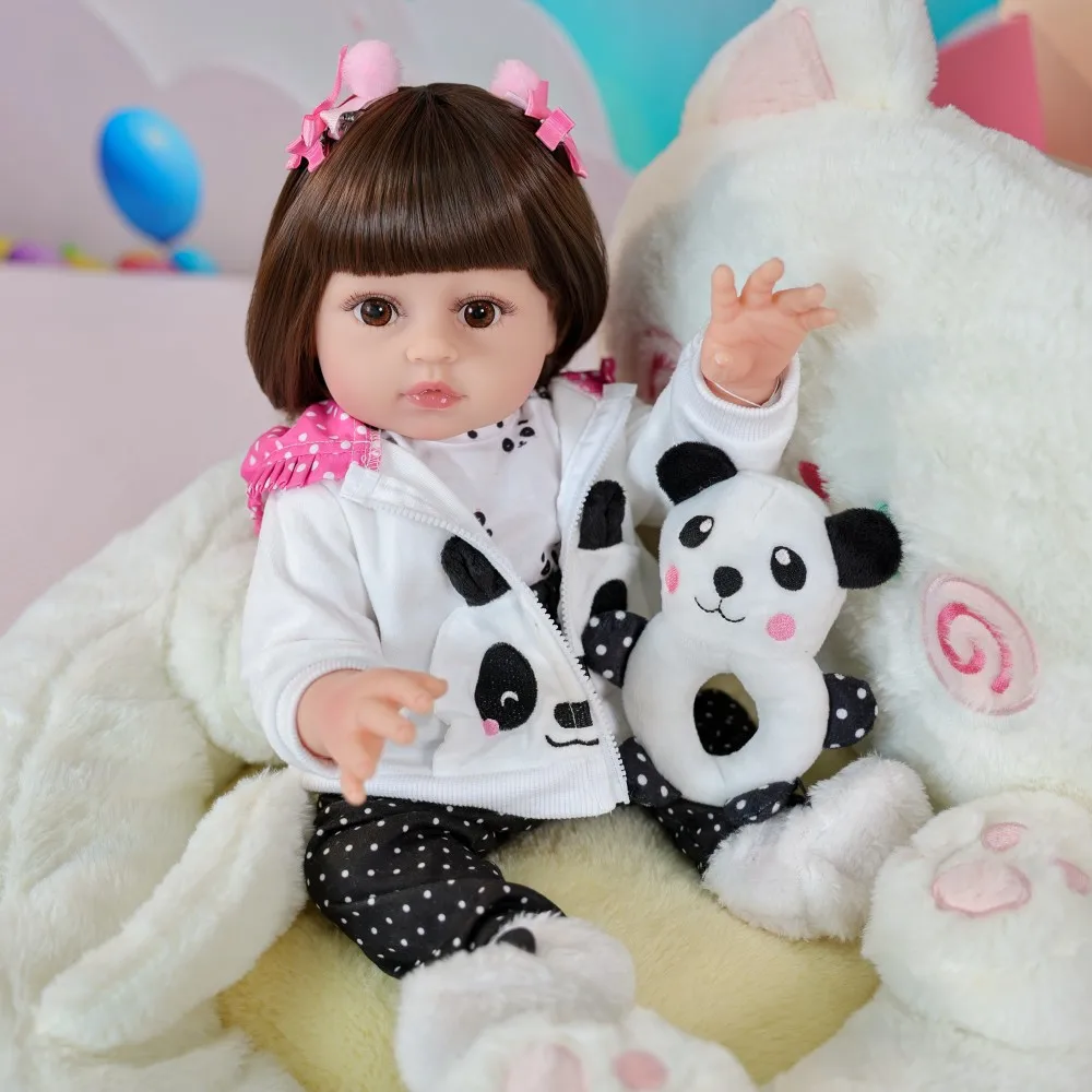 

Cloveray 20-дюймовая мягкая виниловая реалистичная кукла реборн всего тела, милая виниловая кукла, высококачественная игрушка ручной работы, детский рождественский подарок