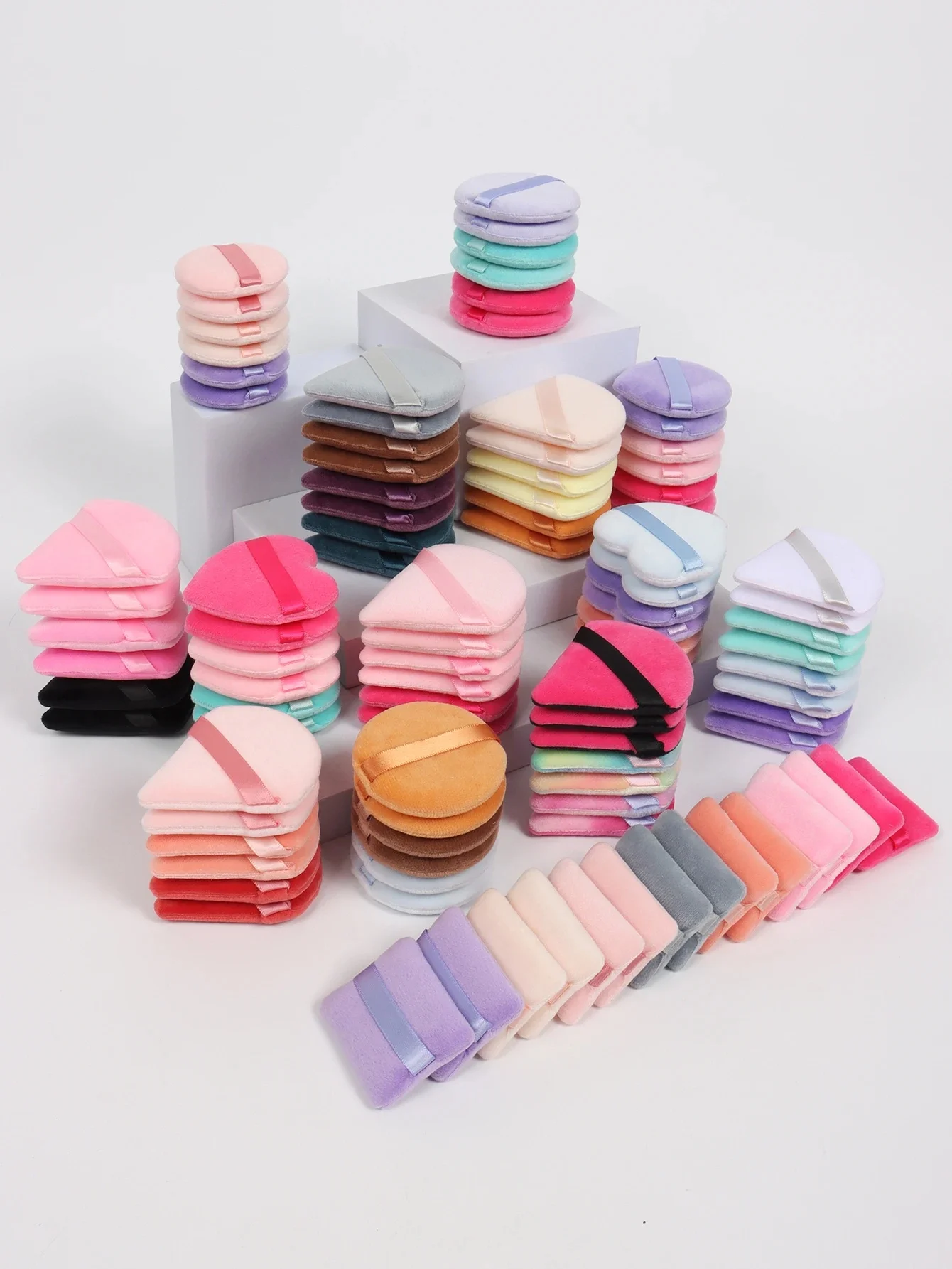 5-10-20-30-50-100 sacs bouffantes de poudre de coton aléatoires. Couleurs et formes aléatoires. Fabriqué de velours ultra-doux, spécialement conçu pour sh