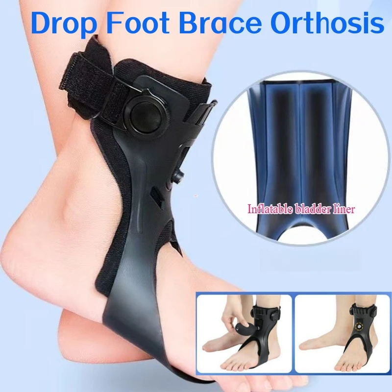 

Drop Foot Brace Orthosis AFO AFOs Ankle Brace Support With Comfortable Inflatable Airbag for Hemiplegia Stroke Shoes Walking