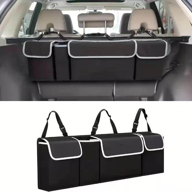 Car Trunk Suspension Storage Bag Large Capacity Multi-purpose Oxford Car Seat Backrest Organizer Automobile Interior