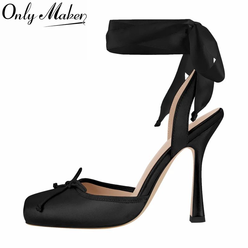 onlymaker-women-square-toe-bow-ballet-heels-stiletto-heels-lace-up-high-heel-slingback-strappy-elegant-party-sandals