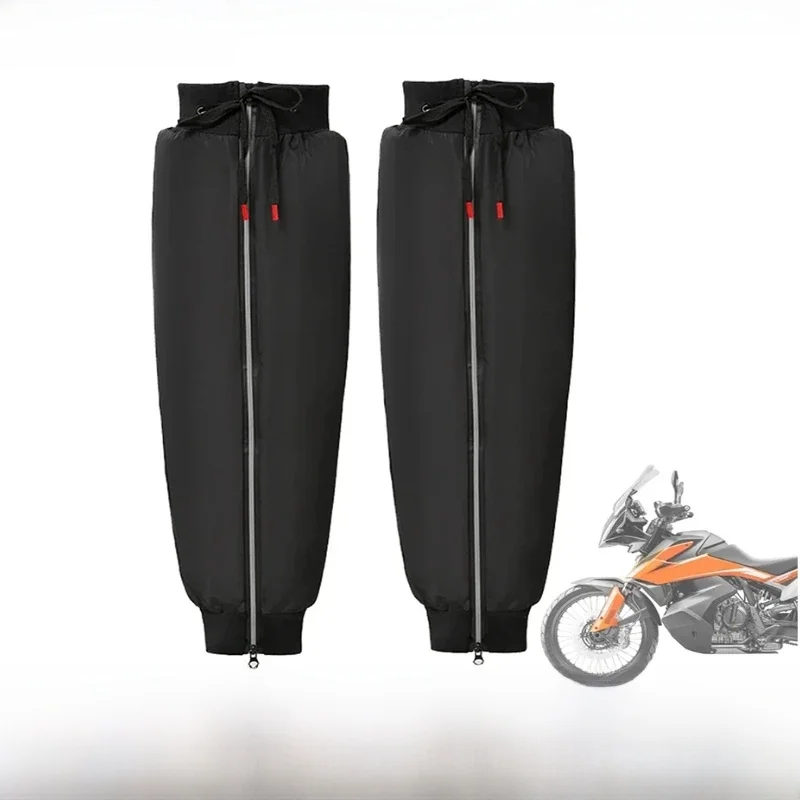AliExpress Winter Motorcycle Knee Brace Wraps Pads Thicken Warm Waterproof Fleece Windshield Quilt Waterproof Leg Cover Cycling Leg Warmer