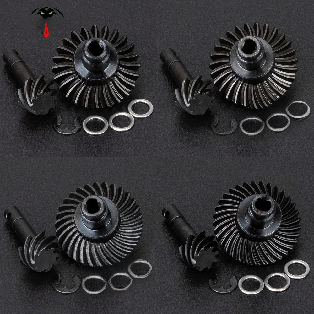 Engrenage d'entraînement hélicoïdal biseauté robuste 24/8T 27/8T 30/8T 33/8T, marche arrière pour 1/10 RC chenille SCX10 II AR44/45 axe Capra