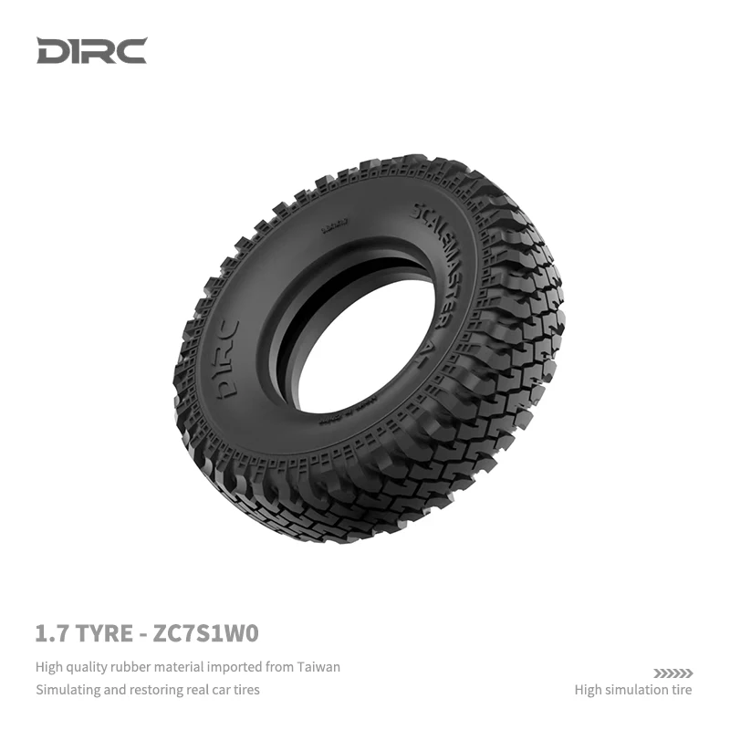 D1RC 1/10 Simulation 90MM Diameter 1.7Inch Tires For SCX10 D90 D110