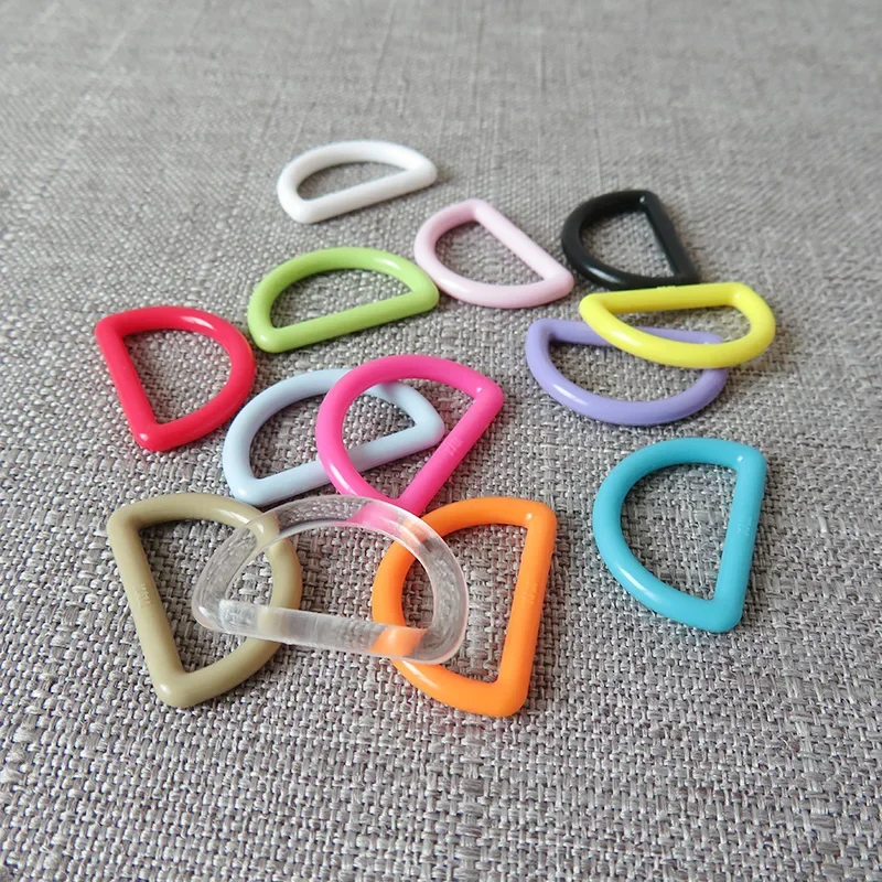 5 sztuk/partia 20mm 25mm plastikowa klamra paska klamra D pierścień do torby plecak obroża dla psa naszyjnik bransoletka odzież szycia DIY akcesoria — zdjęcie 2