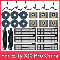 Fit For ( Eufy X10 Pro Omni ) Replacement Part Accessory Roller Side Brush Filter Mop Cloth Rag Pad Dust Bag Vacuum Cleaner Part