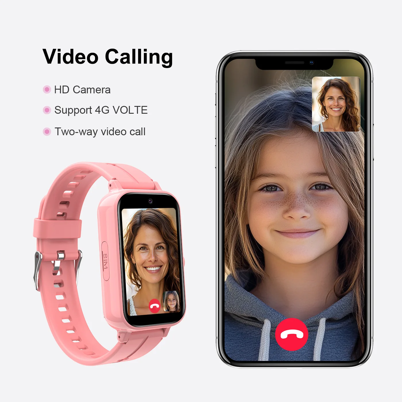 Kids Smart Watch for Children Watch with 4G Sim Card Phone Call GPS Positioning One Key SOS Calling Footprint Tracker DH13S HD V