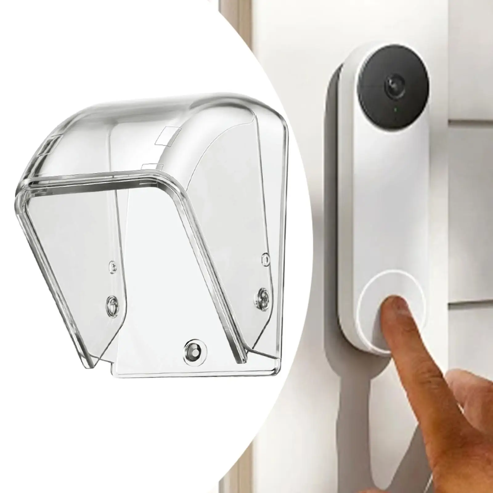 Wireless Door Bell Rain Cover Dustproof Protective Case for Outdoor Access Chime Button Weatherproof Housing image 3