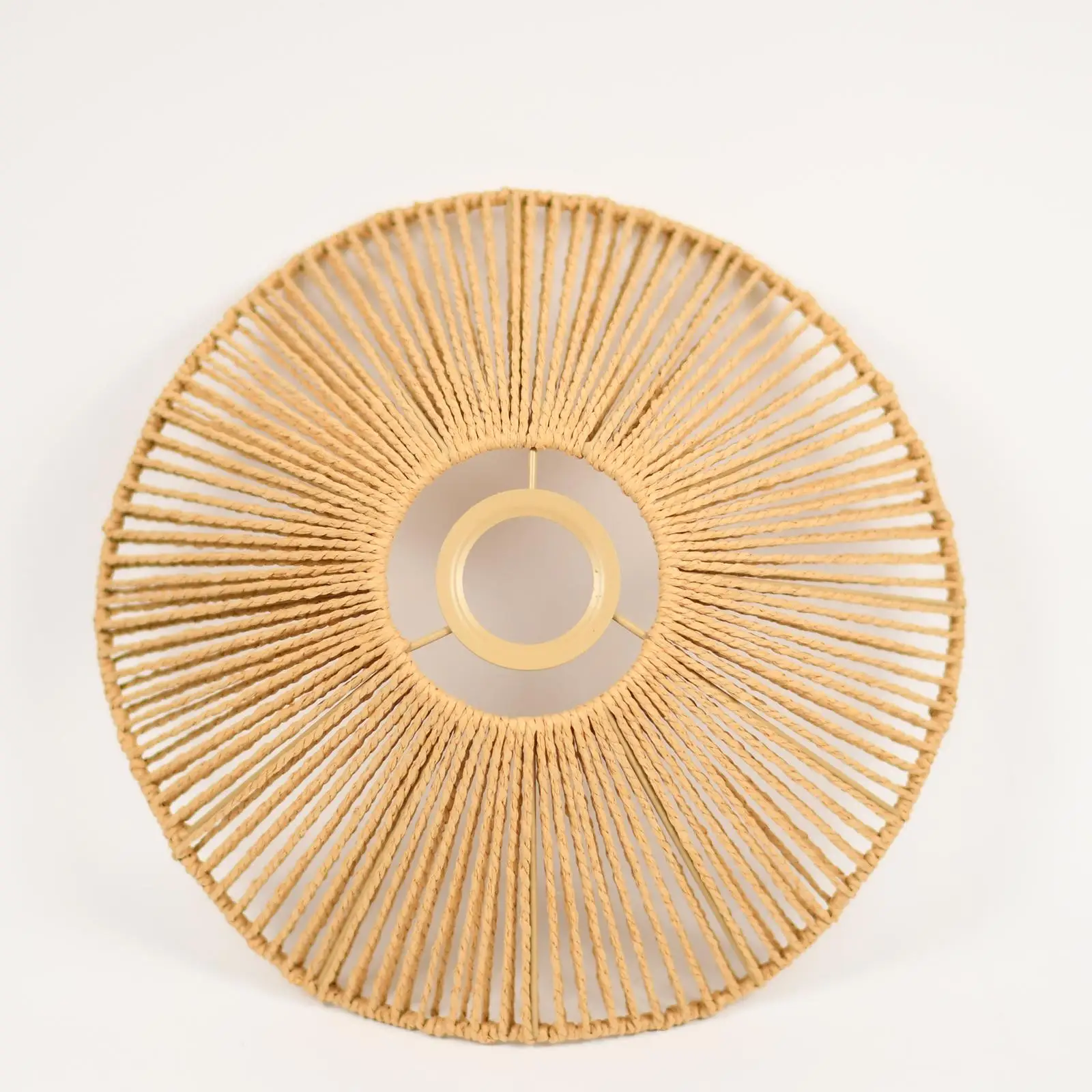 المنسوجة يدويا حبل عاكس الضوء الثريا يغطي ظلال زخرفة ديكور غرفة المعيشة المطبخ السقف المنسوجة غطاء مصباح غطاء خفيف