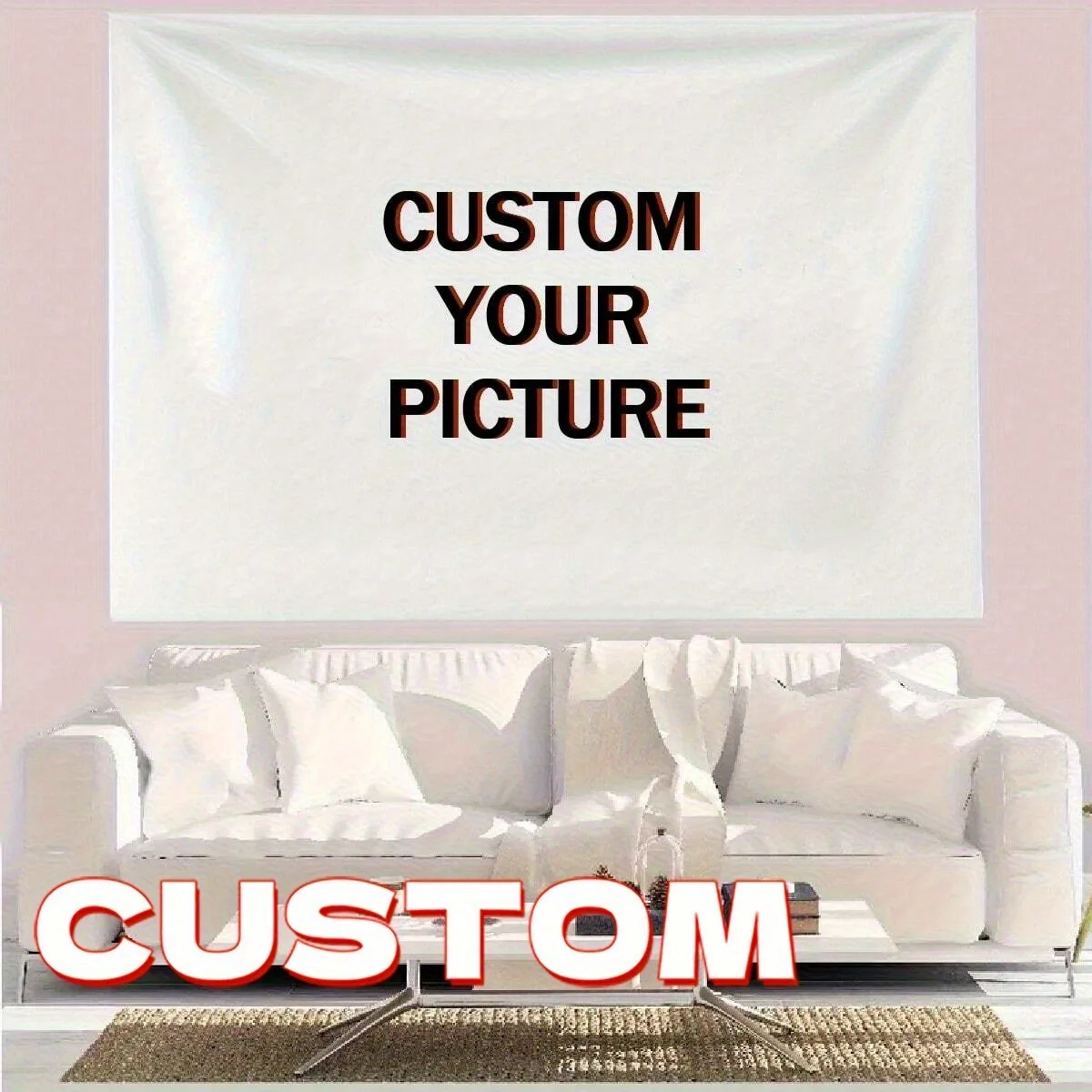 2D Flat Large and Extra-Large Custom Banner Backdrop, Suitable for Indoors and Outdoors — Personalized images Available